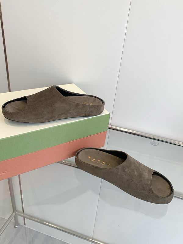 Marni Fusslide Suede Sandals