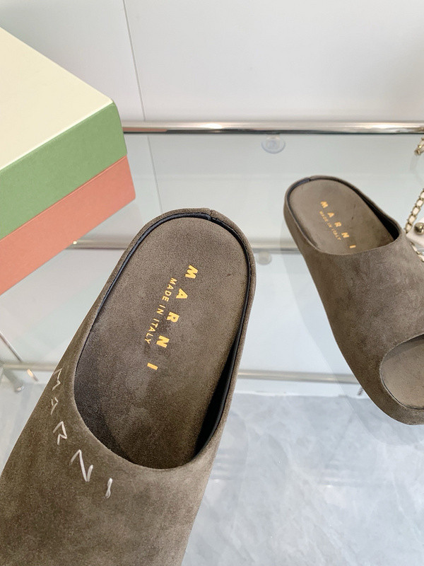 Marni Fusslide Suede Sandals