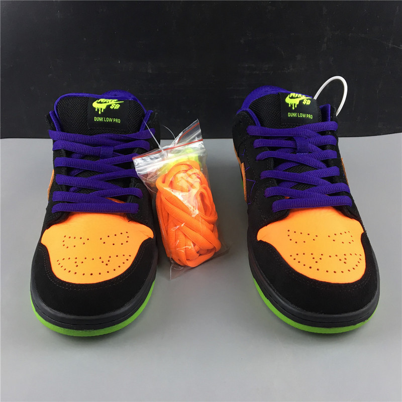 Nike SB Dunk Low Night of Mischief Halloween BQ6817 006( Normal shoe box)