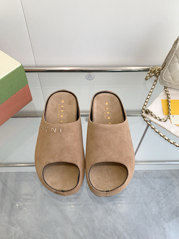 Marni Fusslide Suede Sandals