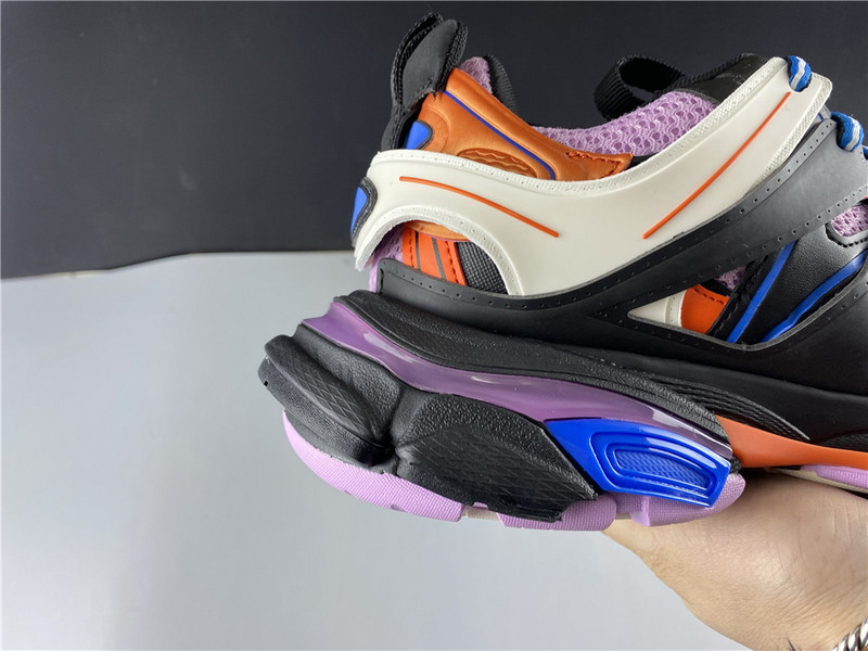 Ba*len*cia*ga tess s. gomma sneakers black pink and orange blue 542023 w1gc1 1054