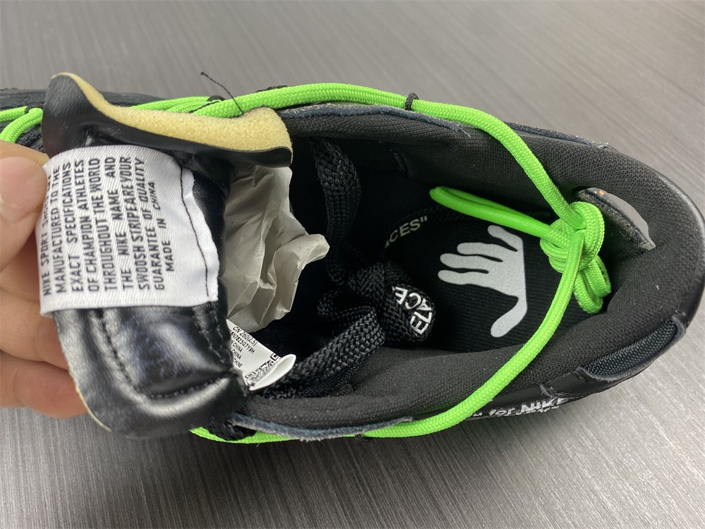 OW x Nike Blazer Low Black Green DH7863-001