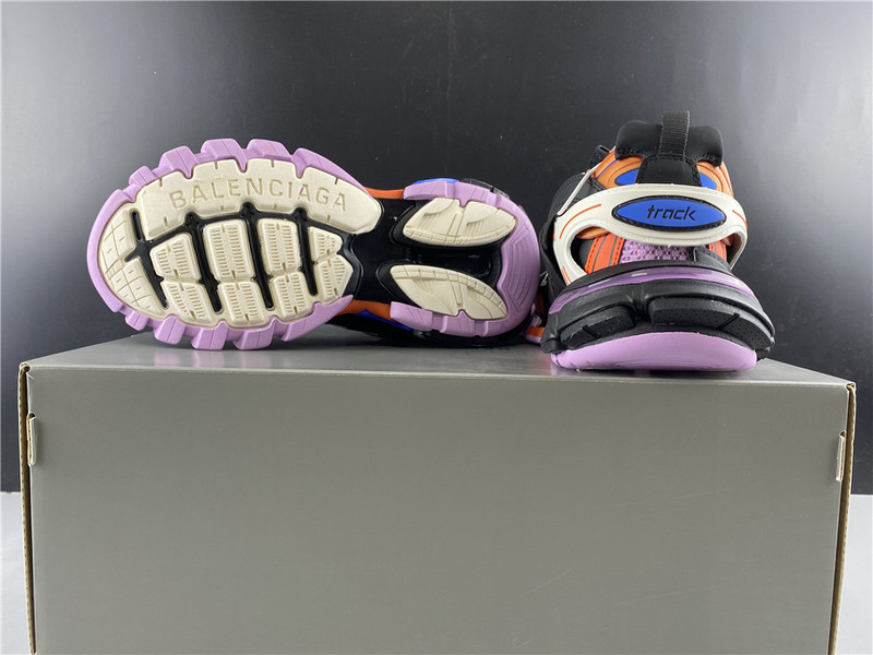 Ba*len*cia*ga tess s. gomma sneakers black pink and orange blue 542023 w1gc1 1054