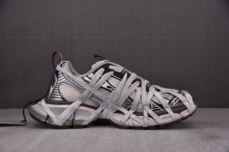 Ba*len*cia*ga 3xl extreme lace brown grey distress