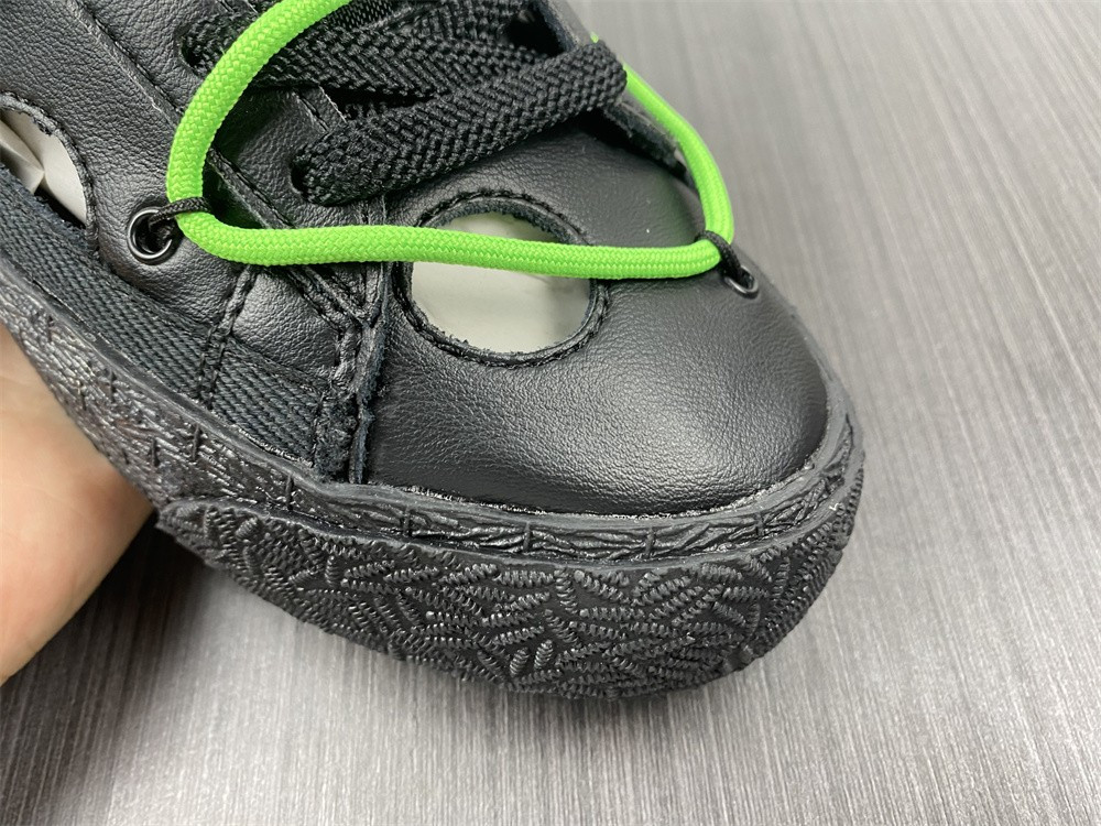 OW x Nike Blazer Low Black Green DH7863-001