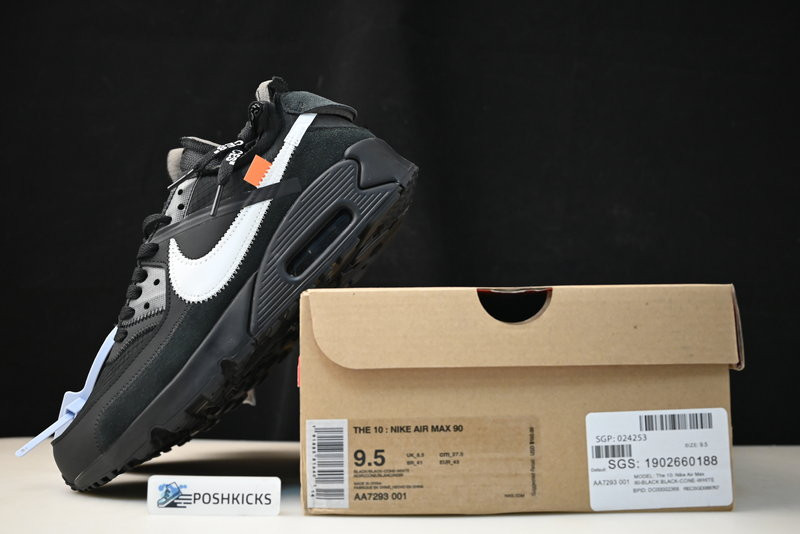 OW NIKE AIR MAX 90 BLACK AA7293-001
