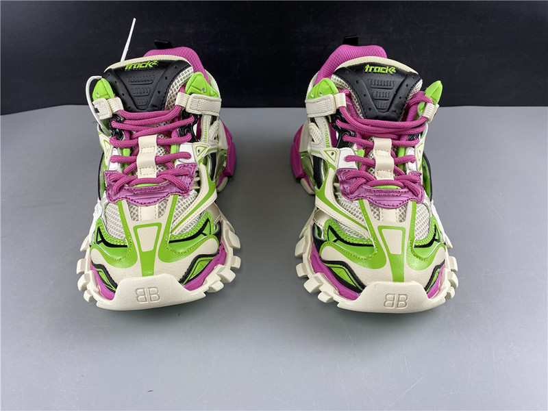 Ba*len*cia*ga track trainer (white green and pink) 568615 w2gn3 9199