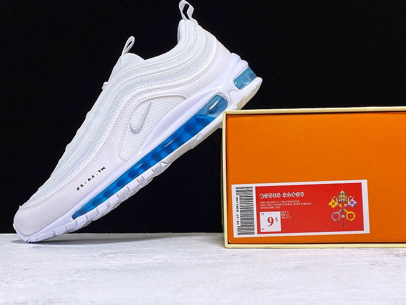NIKE AIR MAX 97 MSCHF X INRI JESUS SHOES 921826-101JSUS