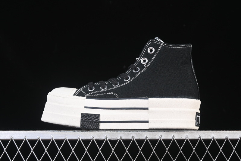 RICK 0WENS DRKSHDW X CONVERSE CHUCK 70 BLACK/WHITE