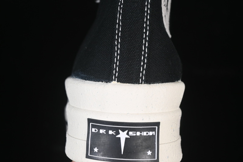 RICK 0WENS DRKSHDW X CONVERSE CHUCK 70 BLACK/WHITE