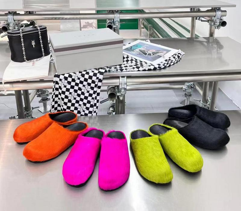 MARNI PINK FUSSBETT SABOT LOAFERS