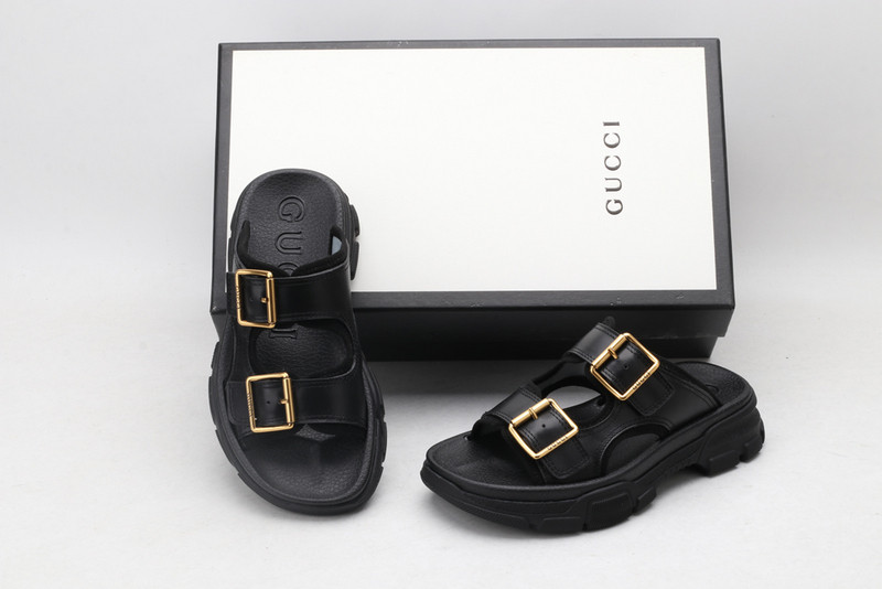 GUC LEATHER SLIDE