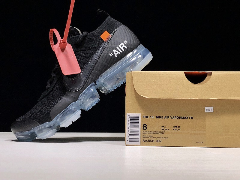 OW X NIKE AIR VAPORMAX BLACK AA3831-002