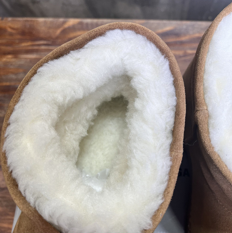 Ba1en*iaga brown alaska fur bootie