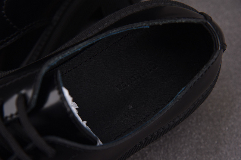 Ba1en*iaga tractor leather loafers in black