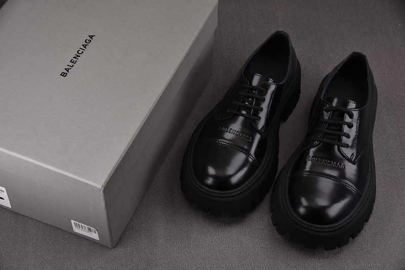 Ba1en*iaga tractor leather loafers in black