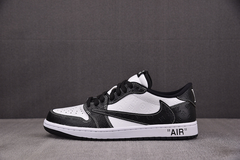 LV x Air Jordan 1 x TS White Black DL2211-001