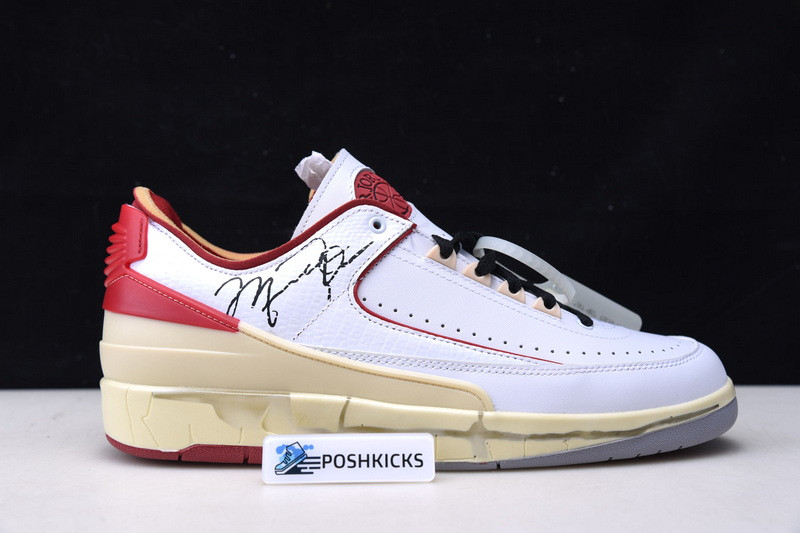 OW x Air Jordan 2 Low Red DJ4375-106