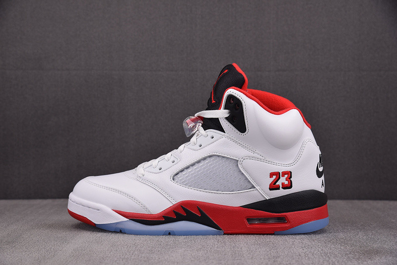 Air Jordan 5 Fire Red Black Tongue 2025 HQ7978-101