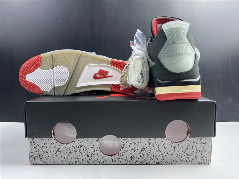 OW X AIR JORDAN 4 “BRED” CV9388-001