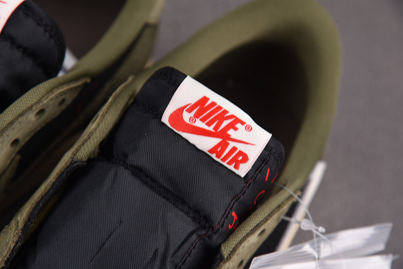 Travis Scott Air Jordan 1 Low OG Black Olive DM7866-002