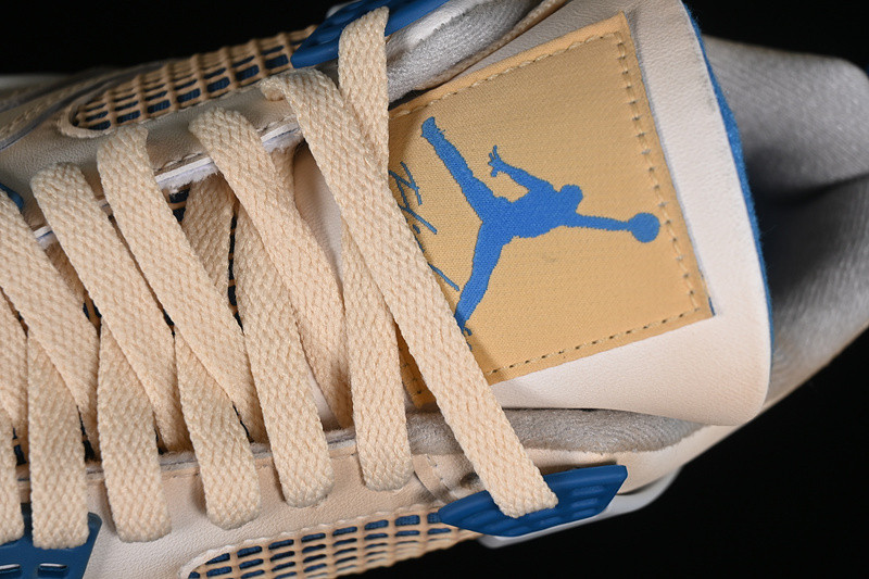 AIR JORDAN 4 RETRO WHITE/MILITARY BLUE-NEUTRAL GREY 308797-105