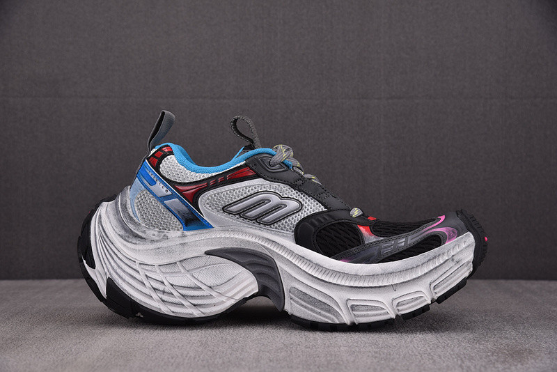 Ba1en*iaga black&red platform sneaker