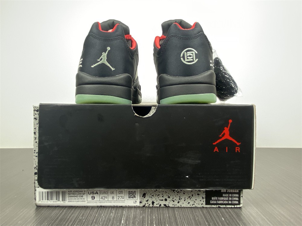 Air Jordan 5 Low Black Green Red DM4640-036
