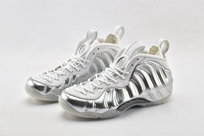 nike air foamposite one Ch*0me white aa3963-100