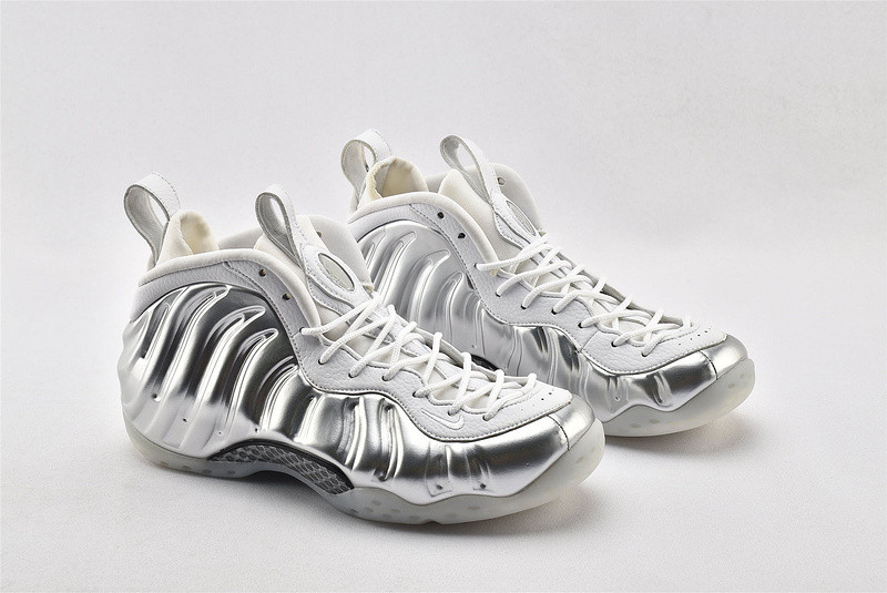 nike air foamposite one Ch*0me white aa3963-100