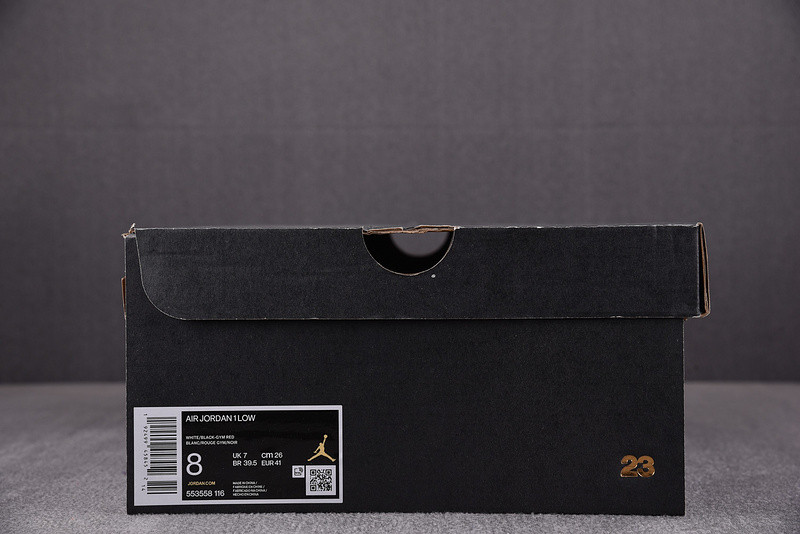 Air Jordan 1 Low“Black Toe” 553558-116