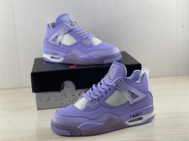 JORDAN 4 RETRO X OW PURPLE