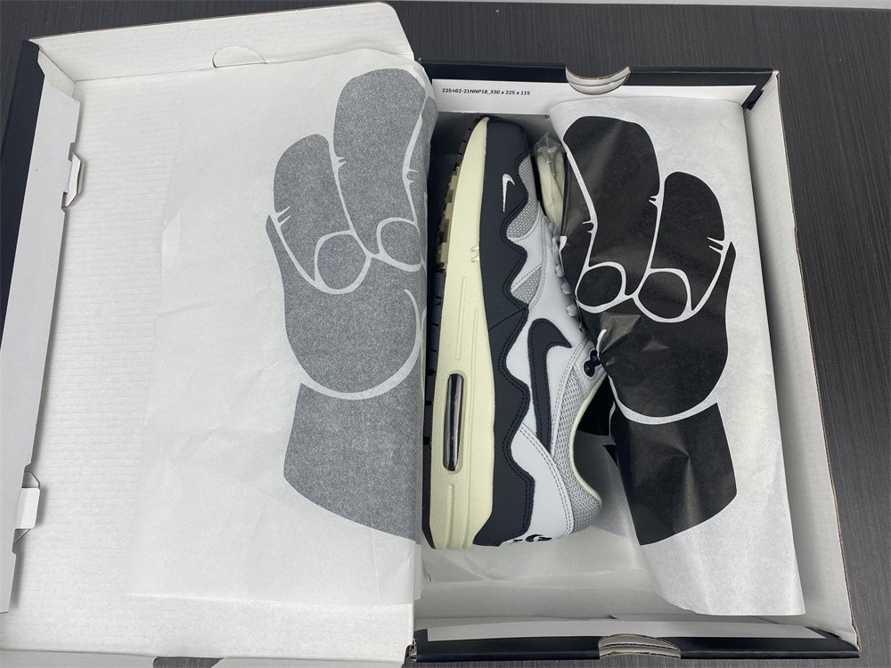 Patta x Nike Air Max 1 Black White Grey DH1348-002