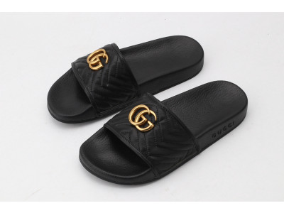 GUC LEATHER SLIDE