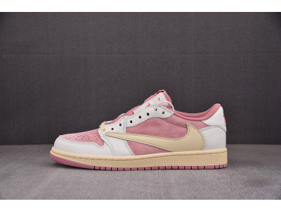 Travis Scott x Air Jordan 1 Low OG Shy Pink DM7866-600