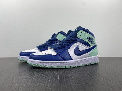 Air Jordan 1 Mid GS "Blue Mint" 554725-413