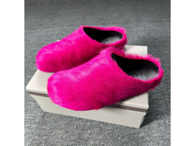 MARNI PINK FUSSBETT SABOT LOAFERS