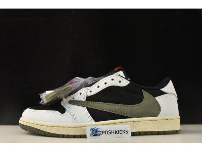 Travis Scott Air Jordan 1 Low OG Olive WMNS DZ4137-106