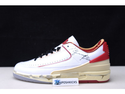 OW x Air Jordan 2 Low Red DJ4375-106