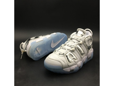nike air more uptempo Ch*0me white 917593-100