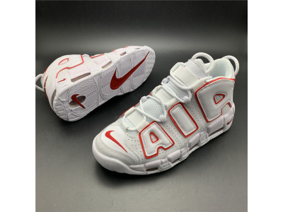 Nike Air More Uptempo White Varsity Red Outline 415082-108